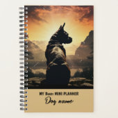 Mijn aangepaste hondennaam Boxer Ras Portret Planner (Voorkant)