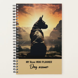 Mijn aangepaste hondennaam Boxer Ras Portret Planner