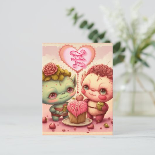 Mijn aangepaste valentijn briefkaart (Staand voorkant)