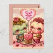 Mijn aangepaste valentijn briefkaart (Voorkant / Achterkant)