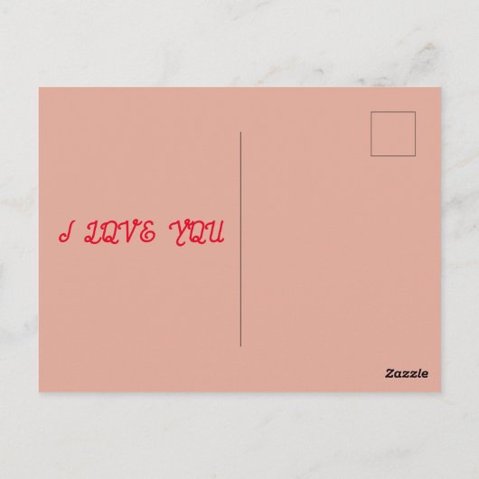 Mijn aangepaste valentijn briefkaart (Achterkant)
