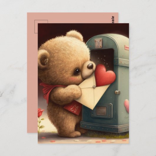 Mijn aangepaste valentijn briefkaart (Voorkant / Achterkant)