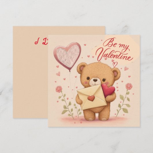 Mijn aangepaste Valentijn Kaart (Voorkant / Achterkant)