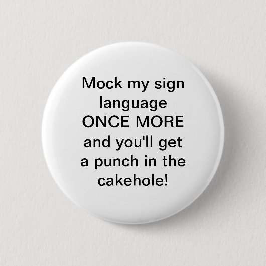 Mijn aanmeldknop bespotten ronde button 5,7 cm (Voorkant)