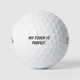 'Mijn Aanraking Is Perfect' Krachtig Mantra Cadeau Golfballen