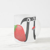 MIJN Aardbei PI Bevroren glazen Mok (Voorkant rechts)