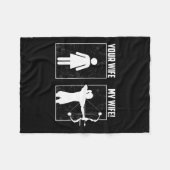 Mijn aartsvrouw - Bow Hunting Girl Archer Couple F Fleece Deken (Voorkant (Horizontaal))
