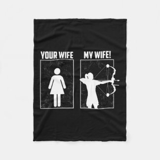 Mijn aartsvrouw - Bow Hunting Girl Archer Couple F Fleece Deken