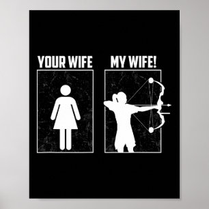 Mijn aartsvrouw - Bow Hunting Girl Archer Couple F Poster