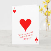 Mijn aas van harten in de chaos van het leven lief kaart (Gele Bloem)