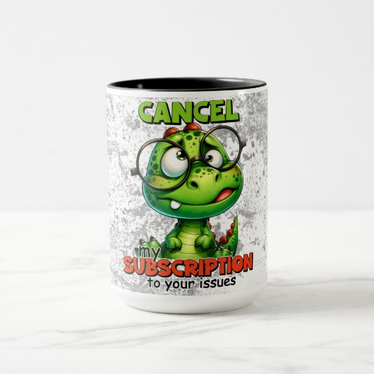 "Mijn abonnement opzeggen..." Koffie/thee Mok (Midden)