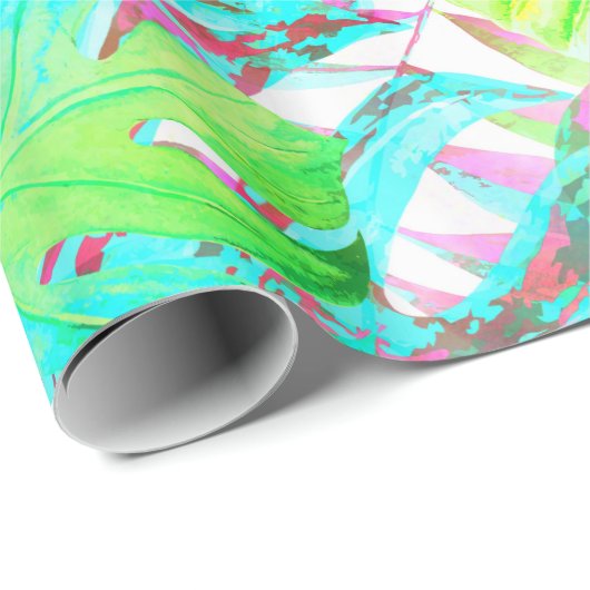 Mijn abstracte kleurrijke aloha-folietuin cadeaupapier (Rol Hoek)