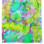 Mijn abstracte kleurrijke aloha-folietuin douchegordijn (Voorkant)