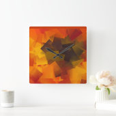 "Mijn Abstracte zonnebloem" wandklok (Huis)