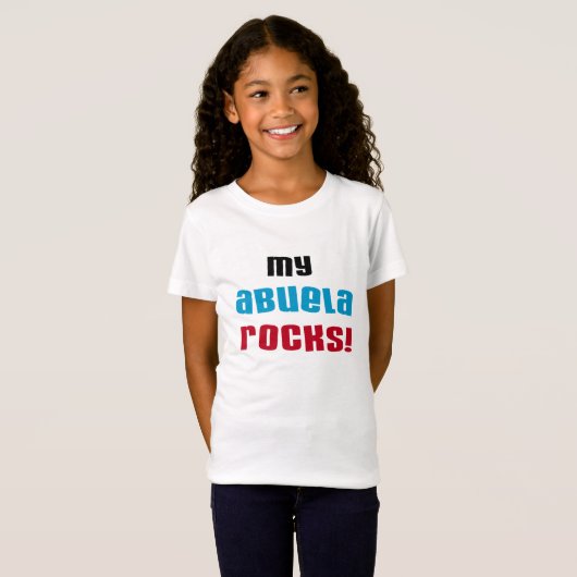 Mijn Abuela Rocks T-shirts en geschenken (Voorkant volledig)