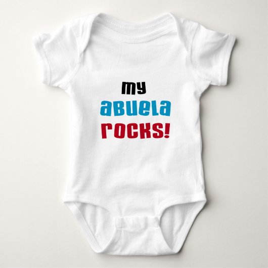 Mijn Abuela Rocks T-shirts en geschenken (Voorkant)