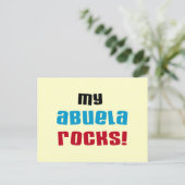 Mijn Abuela Rocks T-shirts en geschenken Briefkaart (Staand voorkant)