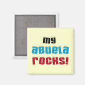 Mijn Abuela Rocks T-shirts en geschenken Magneet (Voorkant / Achterkant)