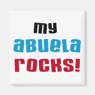 Mijn Abuela Rocks T-shirts en geschenken Magneet