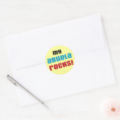 Mijn Abuela Rocks T-shirts en geschenken Ronde Sticker (Envelop)
