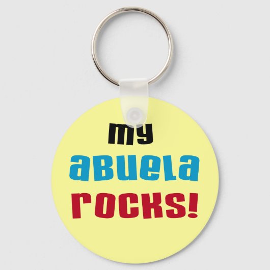 Mijn Abuela Rocks T-shirts en geschenken Sleutelhanger (Voorkant)