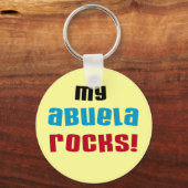 Mijn Abuela Rocks T-shirts en geschenken Sleutelhanger (Voorkant)