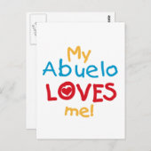 Mijn Abuelo Loves Me T shirten en geschenken Briefkaart (Voorkant / Achterkant)