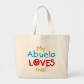 Mijn Abuelo Loves Me T shirten en geschenken Grote Tote Bag (Voorkant)