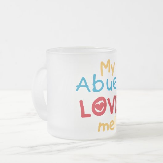 Mijn Abuelo Loves Me T shirten en geschenken Matglas Koffiemok (Voorkant links)