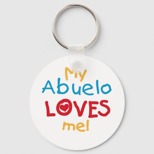 Mijn Abuelo Loves Me T shirten en geschenken Sleutelhanger (Voorkant)