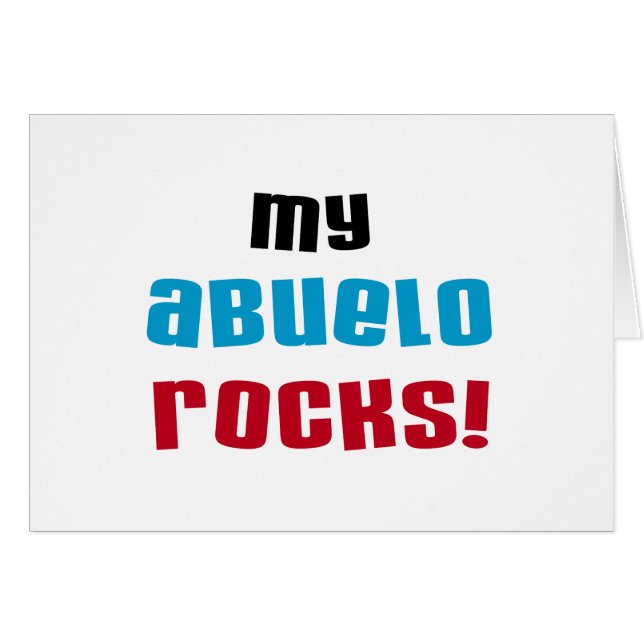 Mijn Abuelo Rocks T-shirts en cadeautjes (Voorkant Horizontaal)