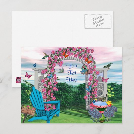 Mijn achtertuin Briefkaart (Voorkant / Achterkant)