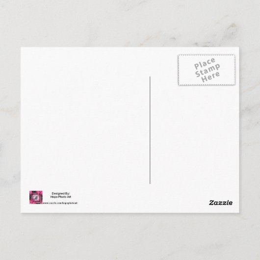 Mijn achtertuin Briefkaart (Achterkant)