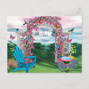 Mijn achtertuin Briefkaart