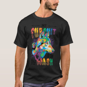 Mijn achtervolging zit in de washarige achtervolgi t-shirt