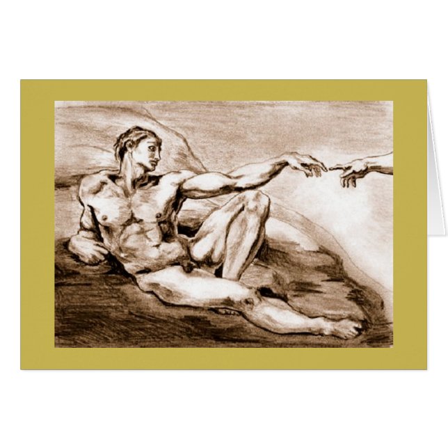 Mijn Adam die in 2004 na Michelangelo tekende (Voorkant Horizontaal)