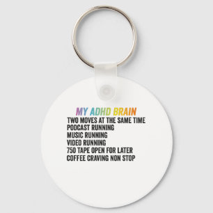 Mijn ADHD Brain Neurodiversity Awareness Gift Sleutelhanger