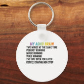 Mijn ADHD Brain Neurodiversity Awareness Gift Sleutelhanger (Voorkant)