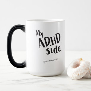 Mijn ADHD-kant / Mijn OCD-kant Grappige Tweezijdig Magische Mok