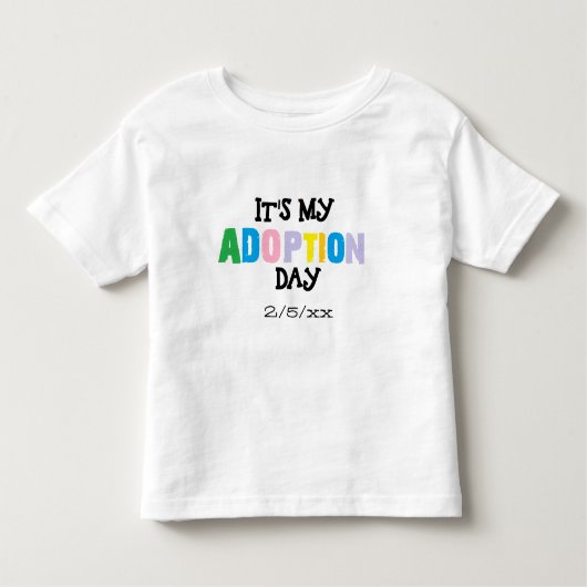 Mijn adoptiedag door ozias kinder shirts (Voorkant)