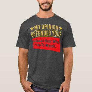 Mijn advies bood je grappige Sarcastische Humor aa T-shirt