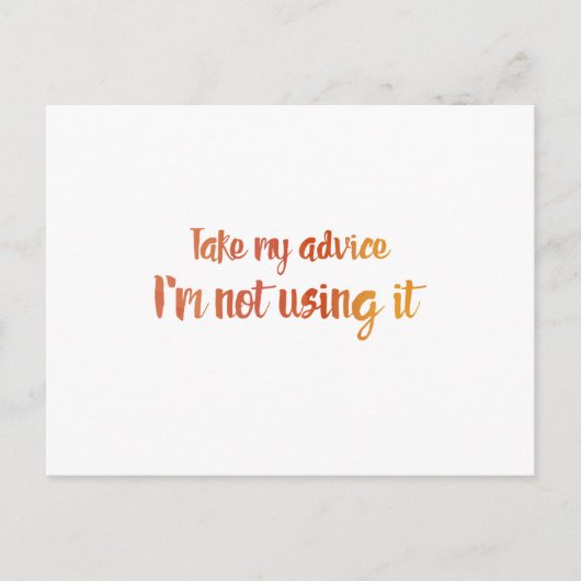 Mijn advies briefkaart (Voorkant)