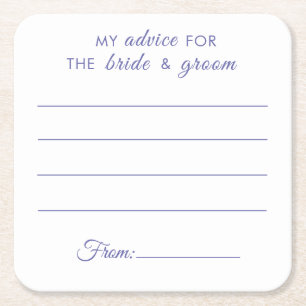 Mijn advies voor de bruid- en bruidegom leuke paar kartonnen onderzetters