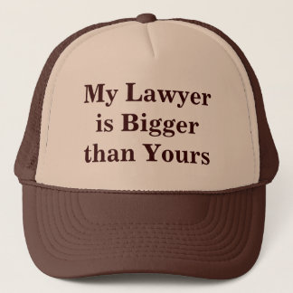 Mijn advocaat is groter dan jij trucker pet