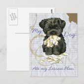 Mijn affenpinscher Ate Mijn Lesson Plan Briefkaart (Voorkant / Achterkant)