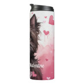 Mijn Affenpinscher Dog is mijn Valentijn gepersona Thermosbeker (Geroteerd rechts)