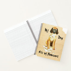Mijn Afghaanse hond at mijn huiswerk Notitieboek