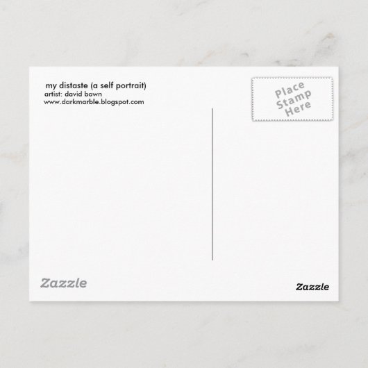 mijn afkeer briefkaart (Achterkant)