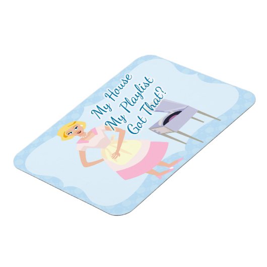 Mijn afspeellijst Kitschy Houseechtgenote Sarcasm Magneet (Linkerzijde)