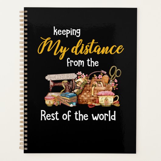 Mijn afstand tot de rest van de wereld bewaren planner (Voorkant)
